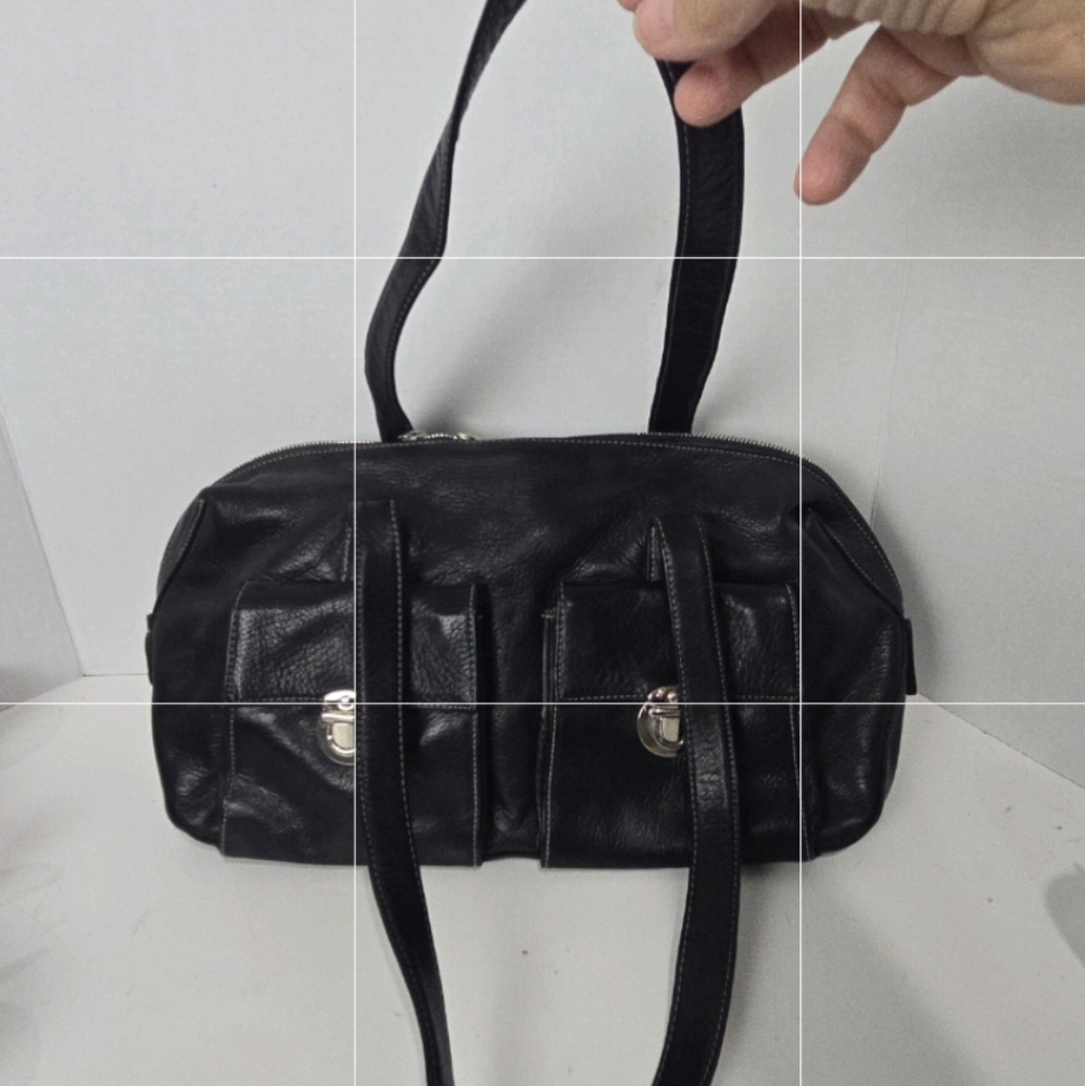 Perlina Black Leather Purse - Picture 2 of 14